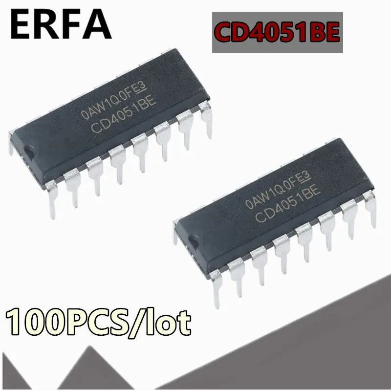 

100 шт. CD4051BE DIP CD4051 CD4051BE DIP16 IC CD4051BE CD4051BE
