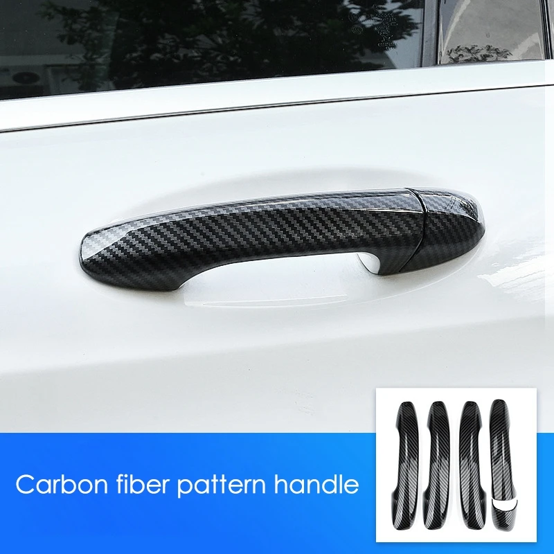 

Накладка на дверную ручку для Mercedes Benz C E GLC GLB A B GLE GLS CLA GLA Class W213 W205 X253 2016-2020 из углеродного волокна