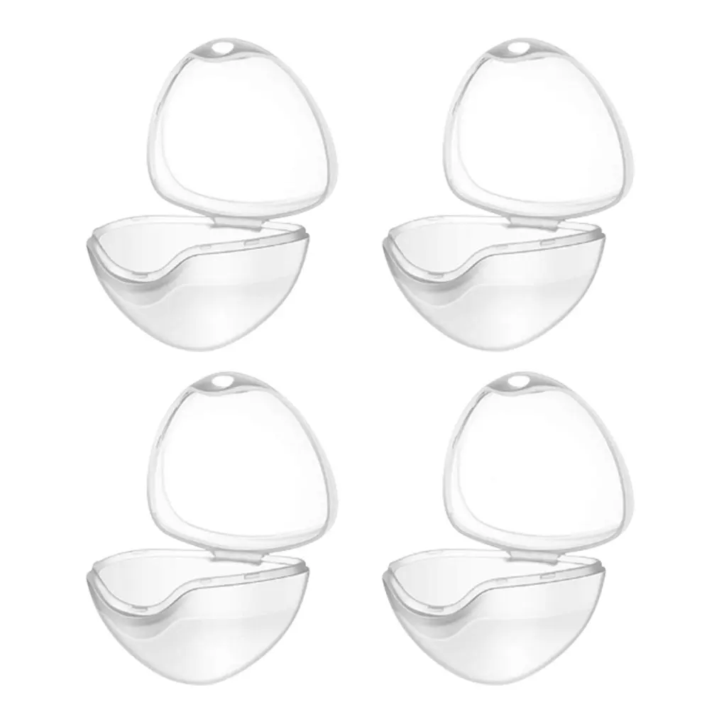 

4pcs Nipple Storage Box Baby Pacifier Teat Container Portable Dustproof Soother Case