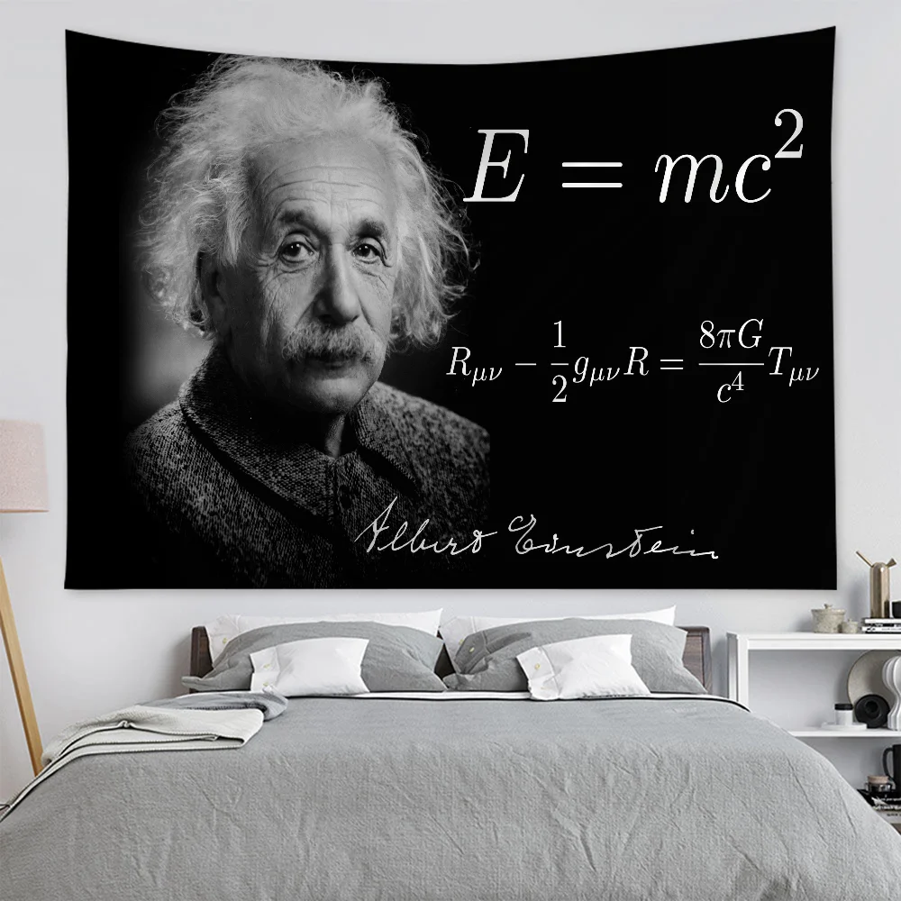 Art Albert E-Einstein Math DIY Wall Tapestry For Living Room Home Dorm Decor