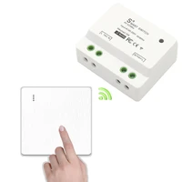 433mhz rf wireless smart switch remote control relay receiver push button wall panel transmitter switch for led home appliance