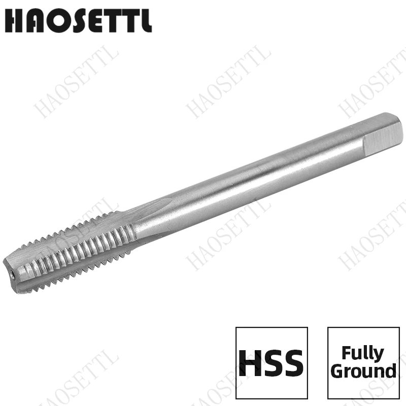 HAOSETTL M9x0.5 M9x0.6 M9x0.75 M9x0.8 M9x1 M9x1.25 M9x1.5 Метчик машинной резьбы HSS Прямые метчики с