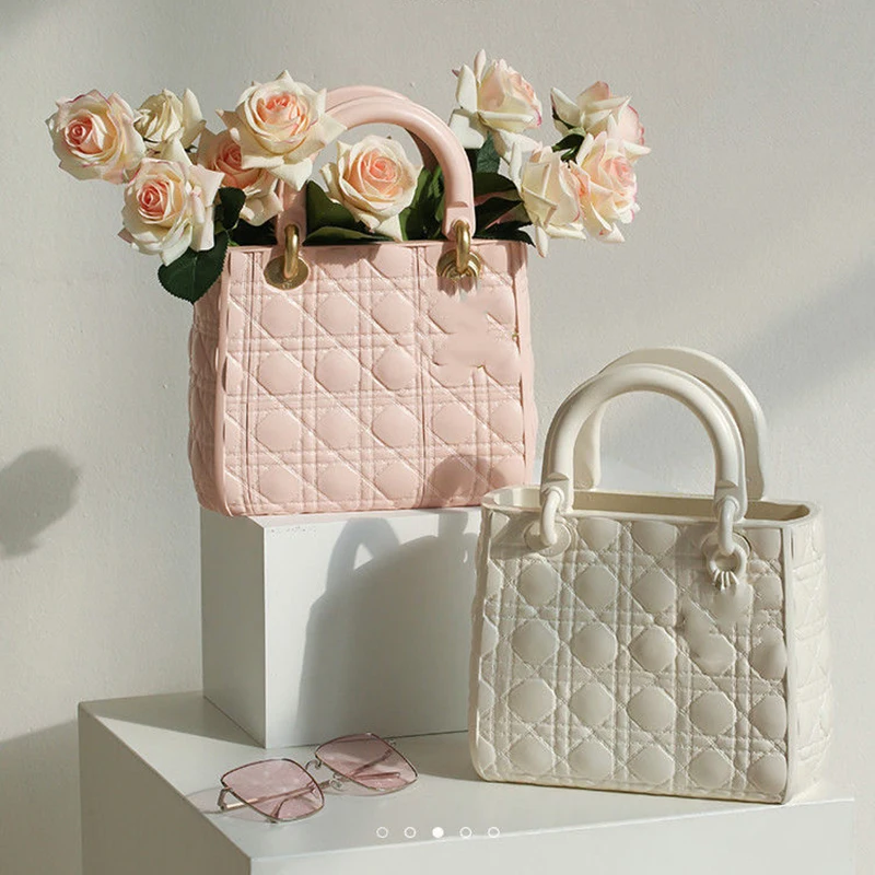 

Модная ваза, каучуковый цветочный горшок, брендовая Сумочка, ваза, модная женская сумка, цветочный горшок, украшения для гостиной, домашний ...