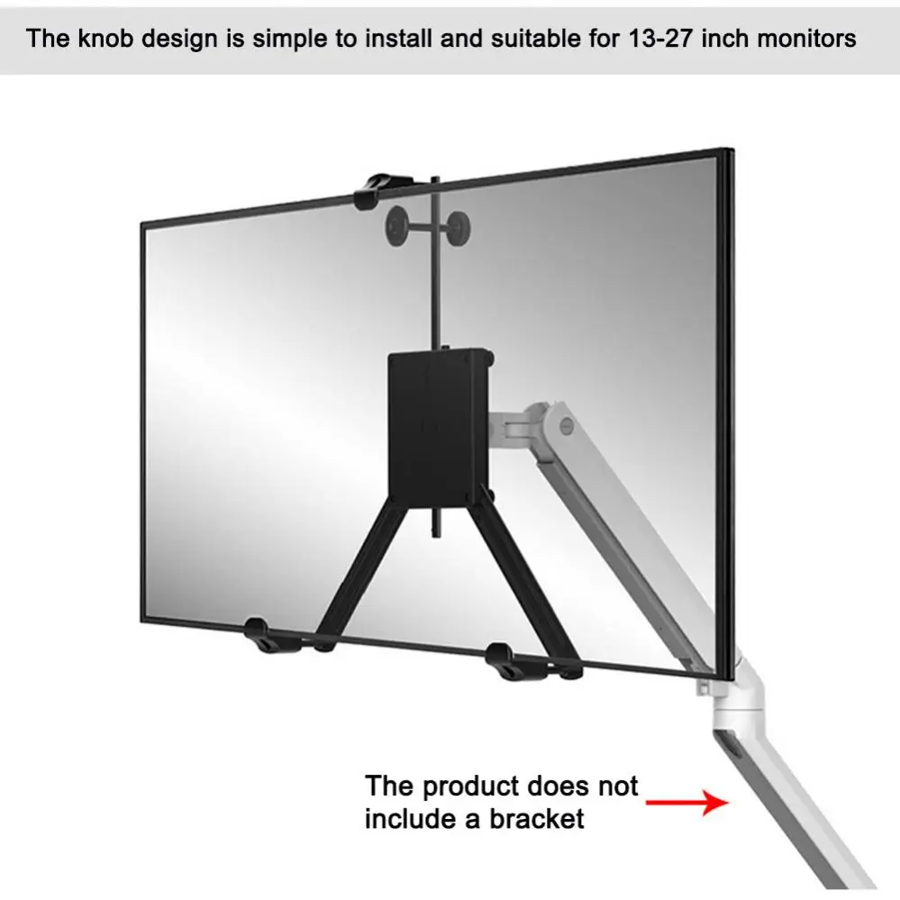 

17-32 Inch Extension VESA Adapter Fixing Bracket Monitor Holder Support for under 12KG No Mounting Hole Monitors LCD Display