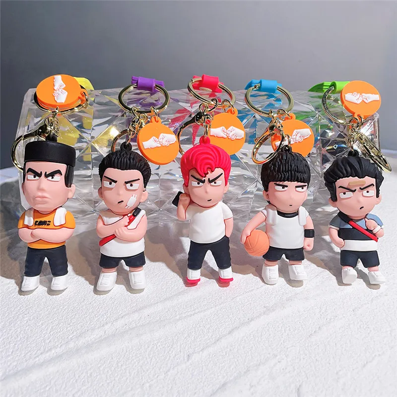 

Anime Slam Dunk Cute Keychain Kawaii Figure Doll Pendant Llaveros Men Women For Friends Toys Gifts
