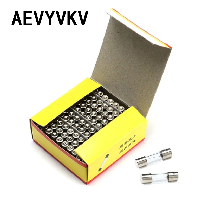 Стеклянный плавкий предохранитель 6X30 100 шт. 250 в а 1 А 2 3 5 6 7 10 15 20 25 30 Х0 стеклянный