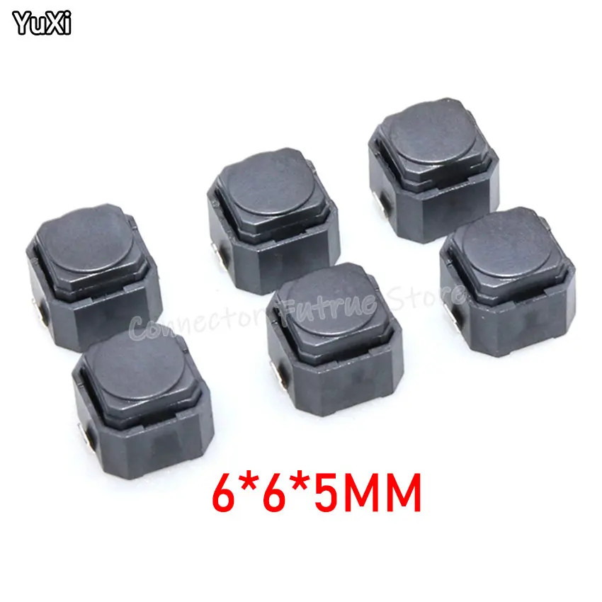 

YUXI 20PCS/LOT Tact Switch 6*6*5 mm Mute switch Silicone Keypad Push Button Switch 6X6X5 MM 2Pins Silent Switches