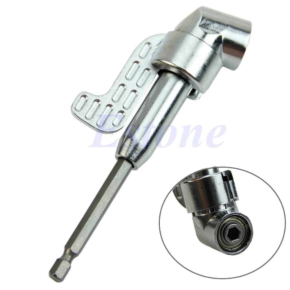 

652F 1/4 Inch Right Angle Driver Screwdriver Angled Bit Holder Power Drill Tool