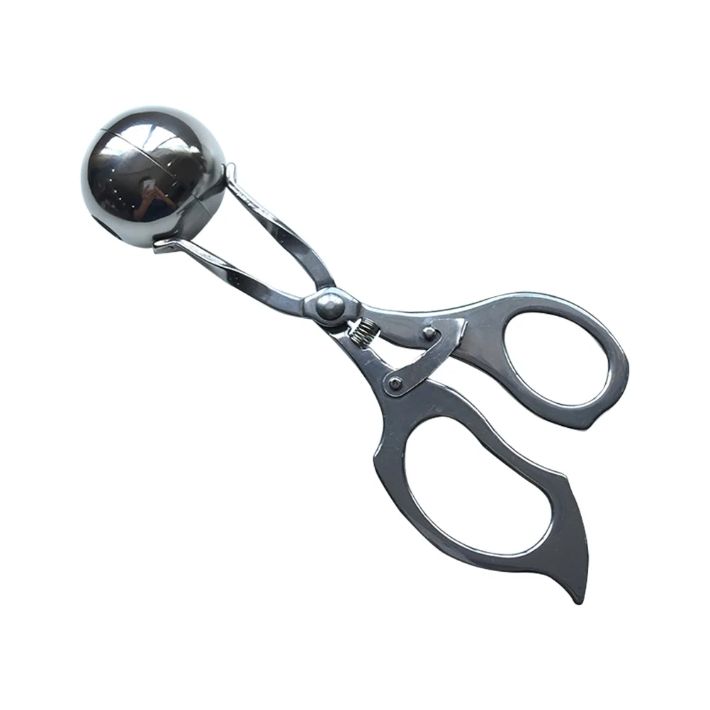 

Meat Maker Tongs Meatball Baller Scoop Steel Stuffed Stainless Ballers Cookie Meatballs Cake Clip Scooper Melon Metal Ice