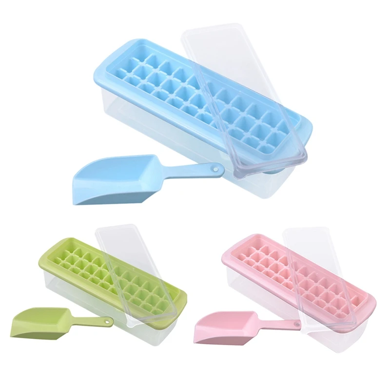 

Mini Shape Ice Tray, Complementary Food Ice Box, Ice Square Mold, Large Capacity Ice Box, Ice Maker, Ice Storage Box
