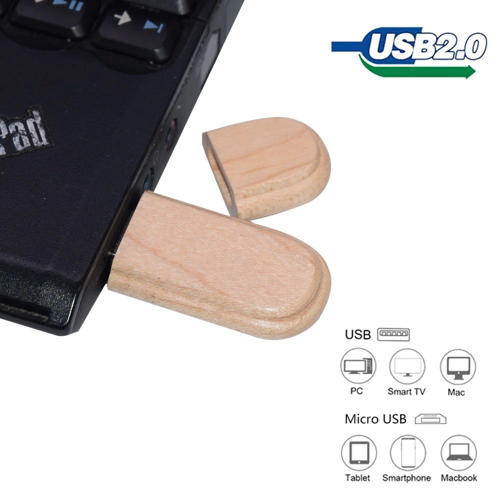 Фото 20 шт./лот USB 2.0 деревянные флеш-накопители 128 ГБ, 64 ГБ, 32 ГБ, 16 ГБ, 8 ГБ, 4 ГБ, USB-флешки, подарок на свадьбу, флеш-диски №3