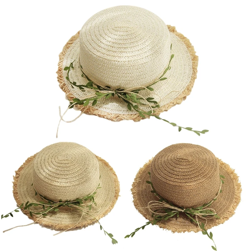 

Женская соломенная шляпа от солнца для детей и родителей, летняя шляпа от солнца для рыбаков, шляпа от солнца для защиты пляжа