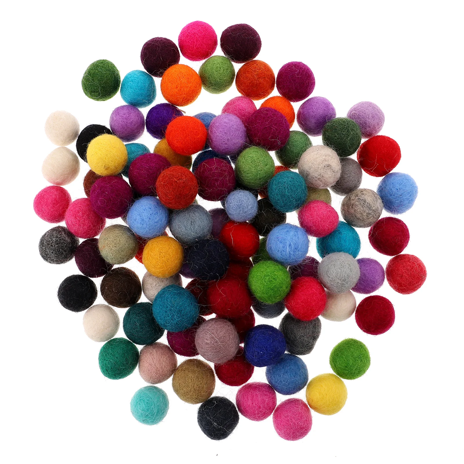 

Pom Felt Pompom Wool Craft Charm Pompoms Diy Garland Crafts Making Hair Fluffy Clip Puff Beads Yarn Materials Decorative Poms