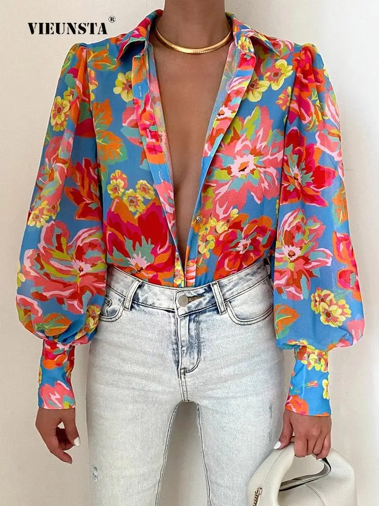 

Женская весенне-осенняя однобортная блузка, Элегантные повседневные Простые Пригородные блузы, новинка 2022, рубашка с длинным рукавом и при...