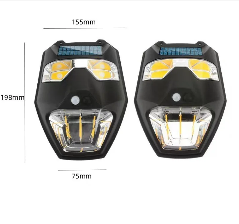 Светодиодный Солнечный настенный светильник с датчиком движения человека 5