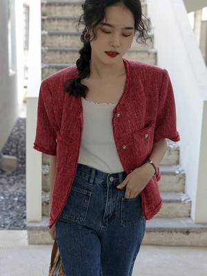 

2022Coat women's black small casual suit temperament all-match thin suit top women's short