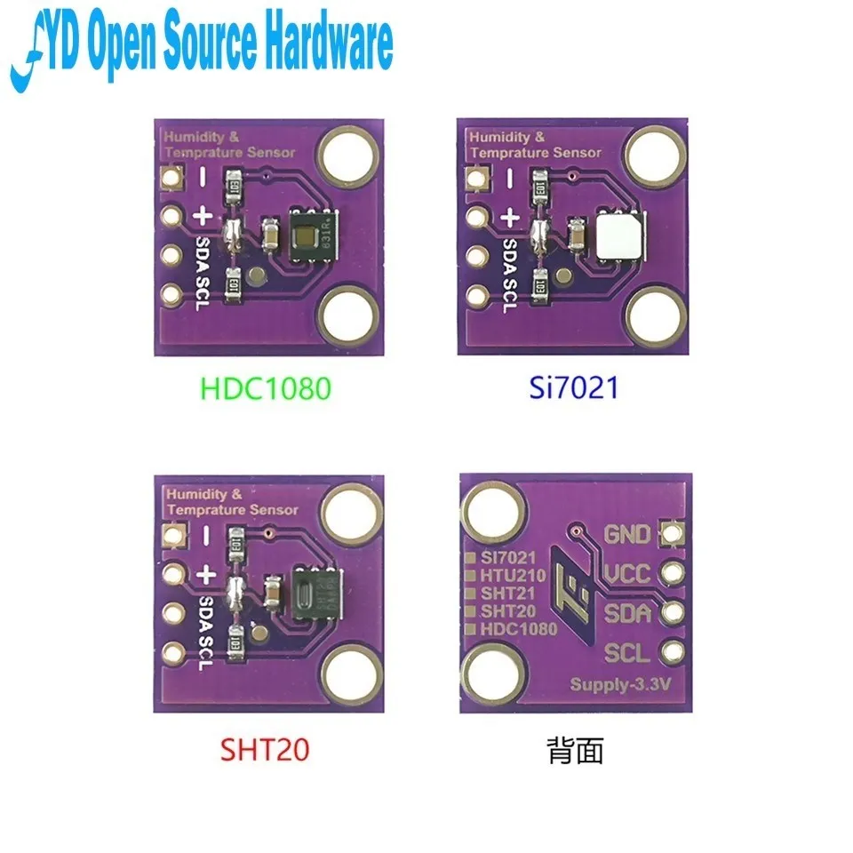 1 шт. HDC1080 Si7021 SHT20 датчик температуры и влажности Модуль IEC цифровой высокой точности с контактный разъем