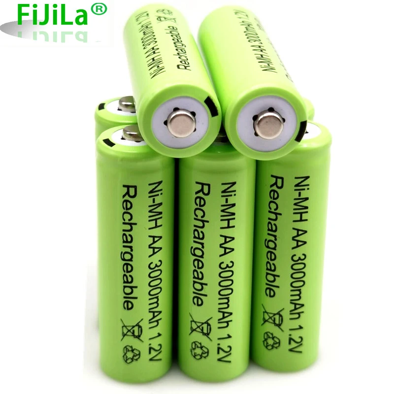

4~20 PCS 1,2V 3000 mAh NI MH AA Pre-cargado bateras recargables NI-MH recargable AA batera para juguetes micrfono de la cmara