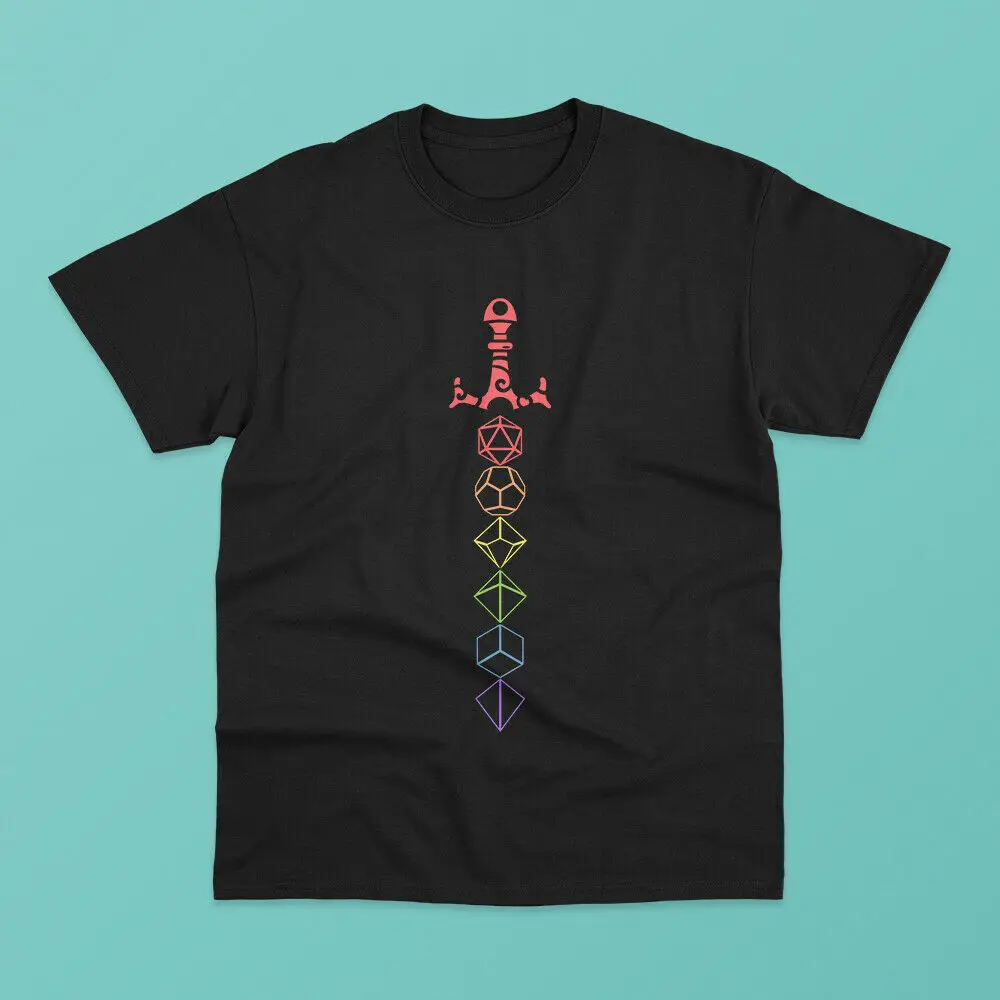 

Rainbow Dice Sword Tabletop RPG Classic T Shirt