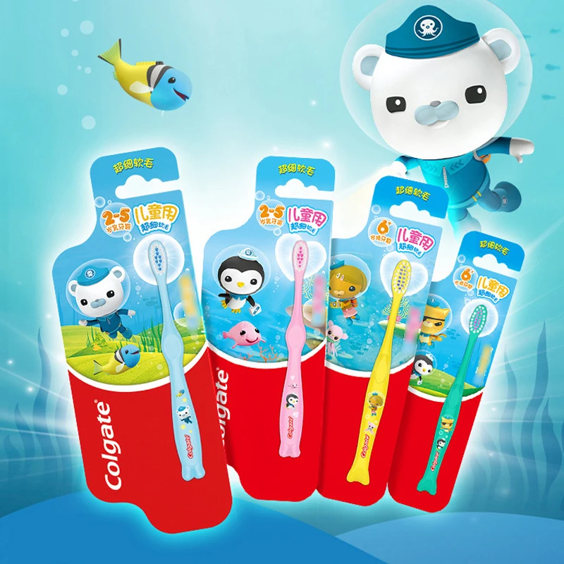 

Детская зубная щетка Octonauts для мальчиков и девочек, зубная щетка с мягкой щетиной, детская зубная щетка Dashi Kwazii с мультяшным рисунком для еже...