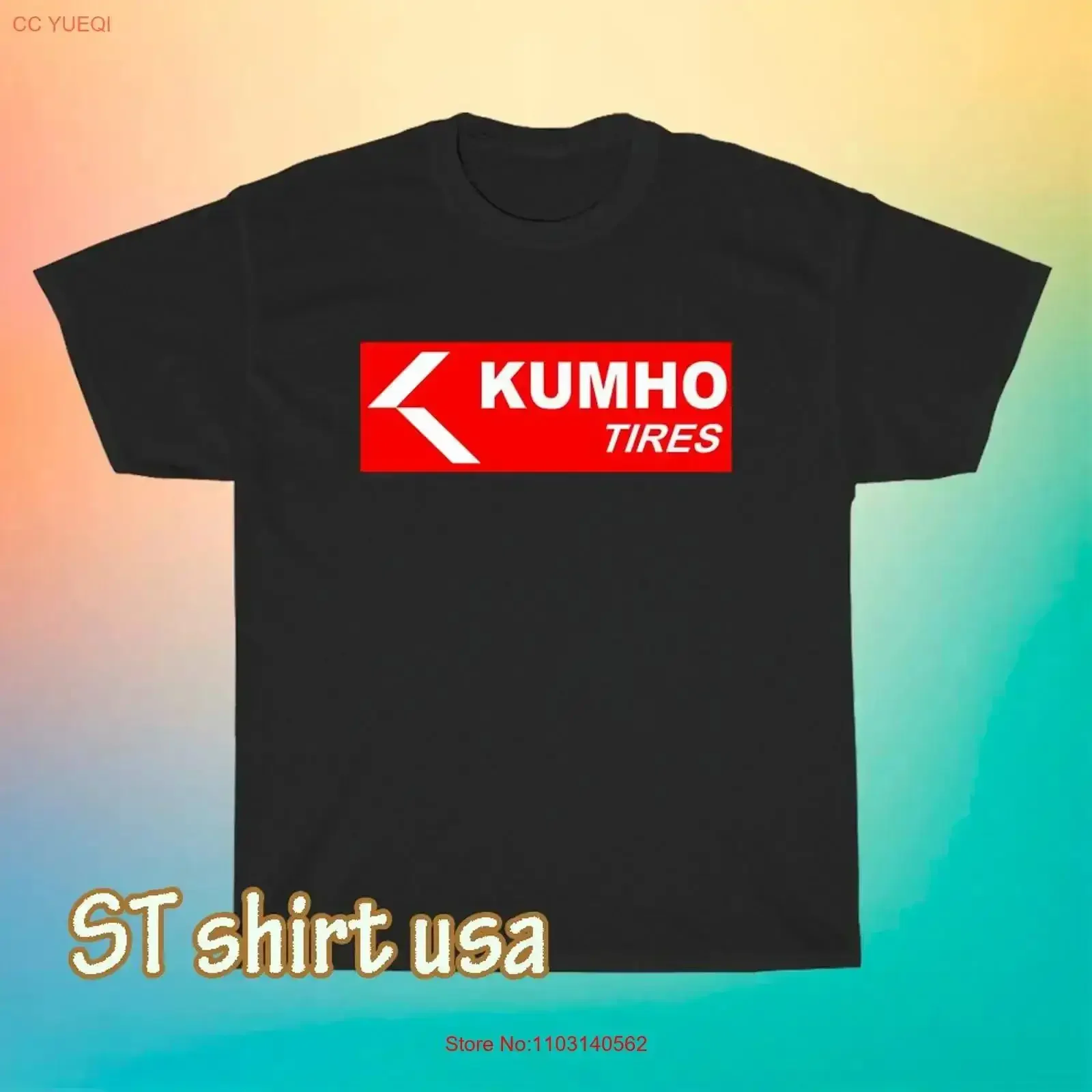 Фото Новая футболка Kumho Merch Tire Essential Logo T Shirt Funny, размеры от S до 5XL, винтажная, мягкая, с графическим дизайном, удобная. №1