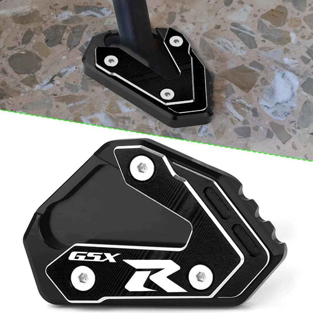 

Motorcycle Accessories For SUZUKI GSX-R 600 750 1000 1000R gsxr gsx r Kickstand Enlarge Plate Side Stand Extension Pad