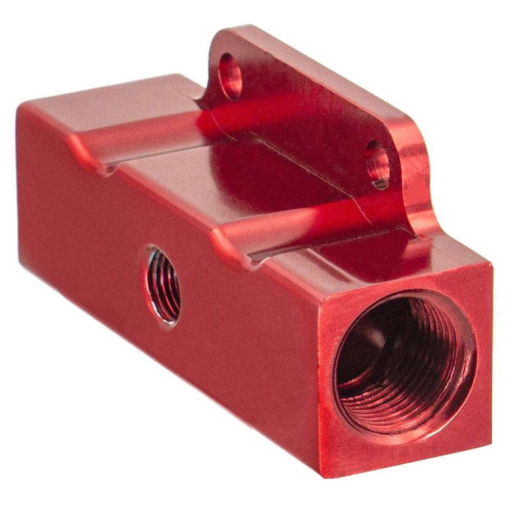 

Universal Inline AN8 Ports Fuel Filter Billet Aluminium Black/Red 1/8 NPT Port