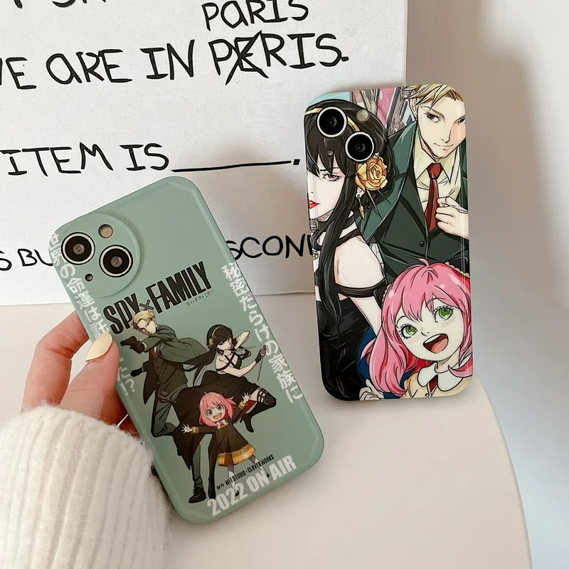 

For IPhone 7 8 Plus Case Cartoon Comic SPY×FAMILY Cover for IPhone 11 12 13 Pro X XR XS Max Shockproof Phone Case IPhone 13 Case