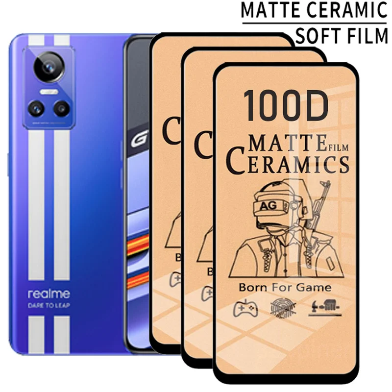 

Realme gt neo 3 Ceramic Film Anti-sctrach Protection for realme gt neo 3 screen protector gt neo 3 Lamina mica ceramica realme-gt-neo-3 Matte Soft Glass