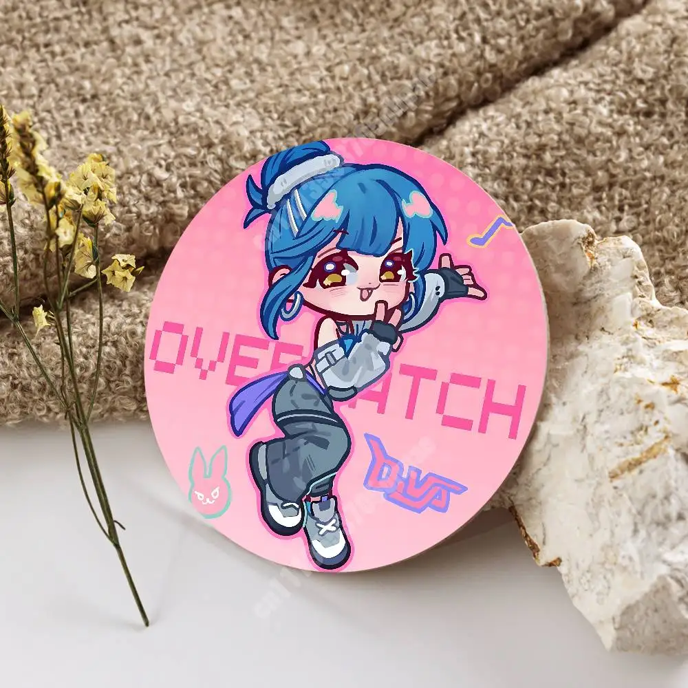 Фото Деревянная подставка O-Overwatch-ES Pop Game для чашек, кофе, виски, газировки, воды, для десертных магазинов №4