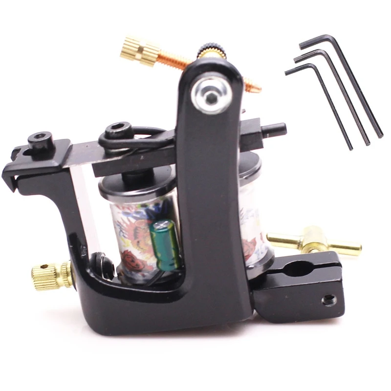 

Professional Tattoo Machine Shader Liner 10 Wrap Coils 8000-10000rpm/min Tattooing Tool Supply for Beginner