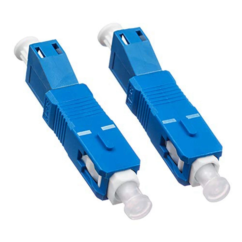 

NEW-2 PCS Single Mode 9/125Um SC/UPC Male To LC/UPC Female Hybrid Optical Fiber Adapter Connector For Optical Power Meter