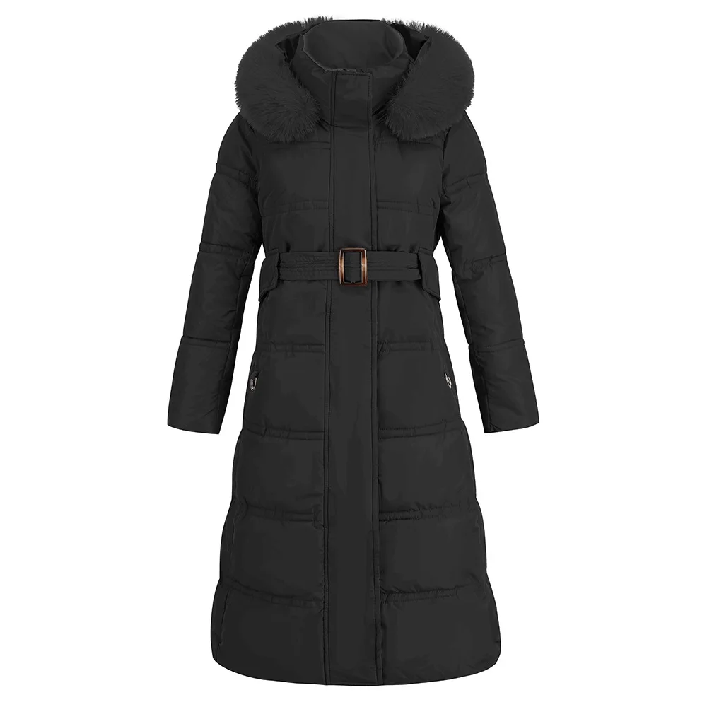 Women Winter Jackets Cotton Padded Warm Thicken Ladies OverCoat 2022 New Fashion Slim Long Coats Parka Womens Hooded Jackets