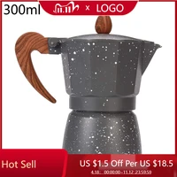 150300ml aluminum italian moka espresso coffee maker percolator stove top pot grey coffeeware kitchen tools accessories