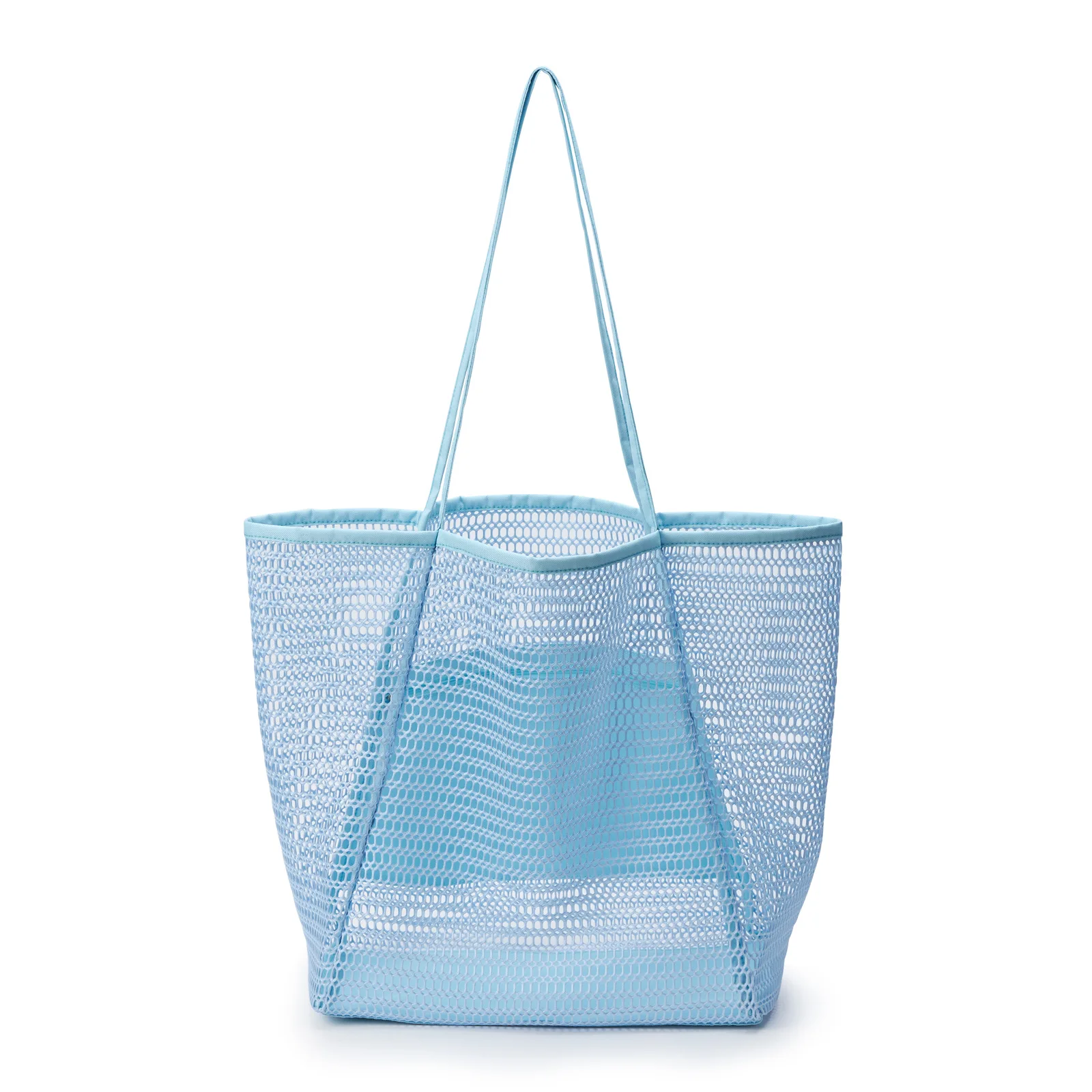 

Casual Hollow Mesh Large Tote Bag Designer Trapaze Women Shoulder Bags Summer Beach Lady Handbags Bali Big Shopper Purses 2022