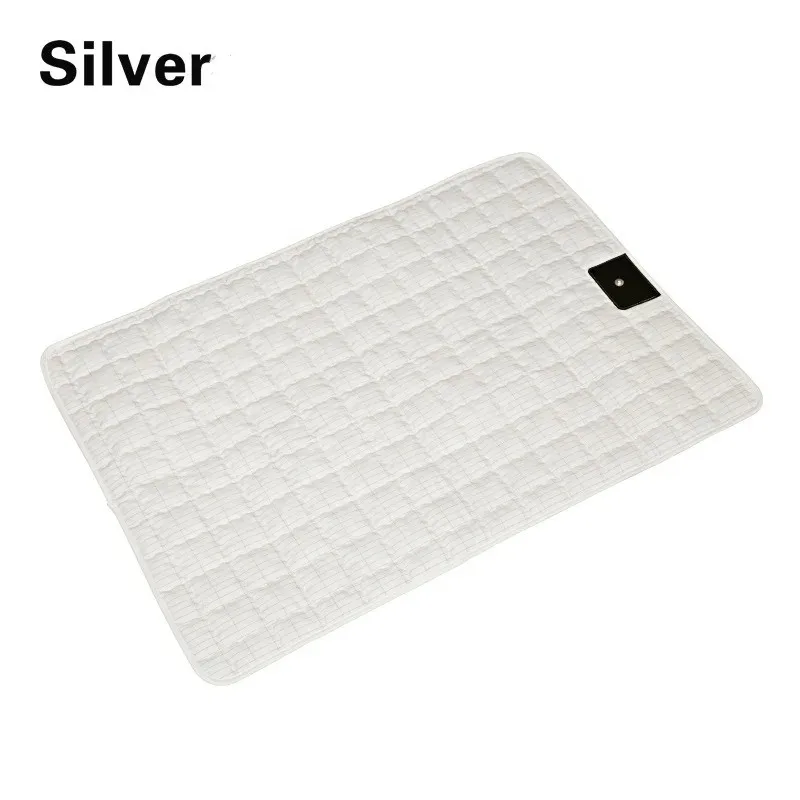 

Заземляющий коврик Хлопковый заземляющий листы для сна с заземляющим шнуром длиной 15 футов Коврик с заземлением из серебряного волокна Улучшает энергию сна