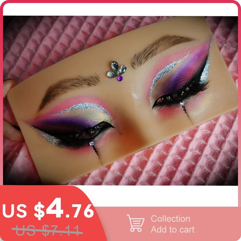 

Reusable 5D Makeup Board Tattoo Practice Skin Eye Makeup 3D lips Mannequin Simulates Real Human Skin for Makeup Beauty Academy
