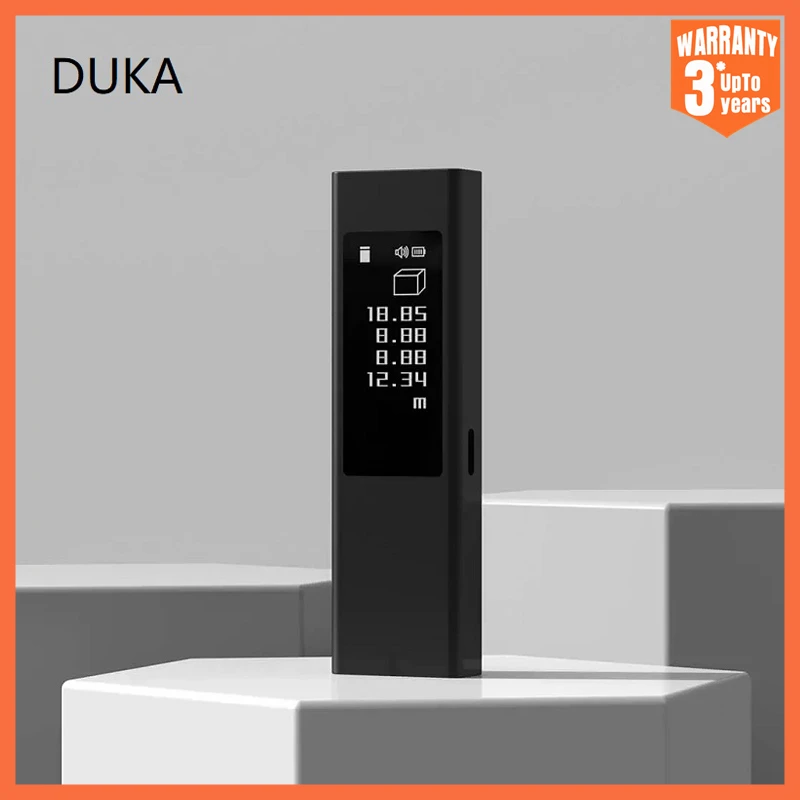 

XIAOMI DUKA LS5 Laser Rangefinder Distance Meter Touch Screen 40M Electric Digital Ruler Tape Measurement Tools Range Finder