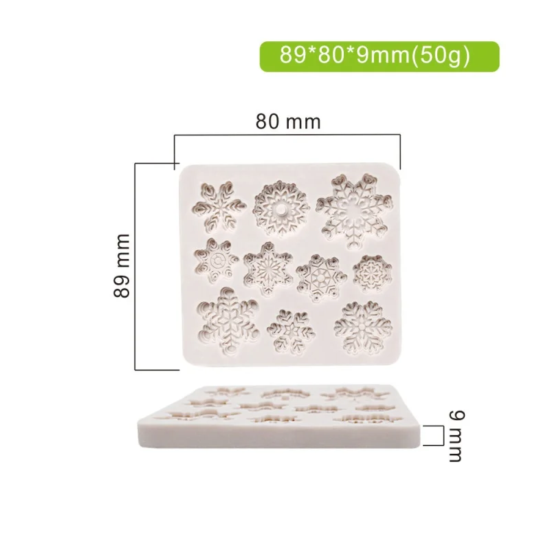 В наличии рождественская снежинка форма для помадки шоколадная силиконовая DIY