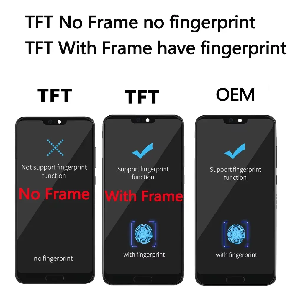 OLED 6 1-дюймовый дисплей для Huawei P20 Pro ЖК-дисплей с цифровым преобразователем