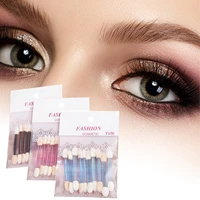 10pcs professional sponge stick eye shadow applicator cosmetic brushes double head eyeshadow brush for women makeup tools