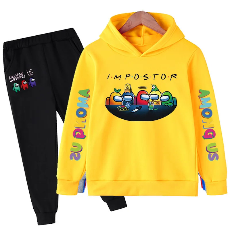 

Kids Boys Among Us Clothes Sets Game Impostor Cartoon Hoodies Tops Outfits 2Pcs Kids Baby Boys Casual Video Games Clothes Sets