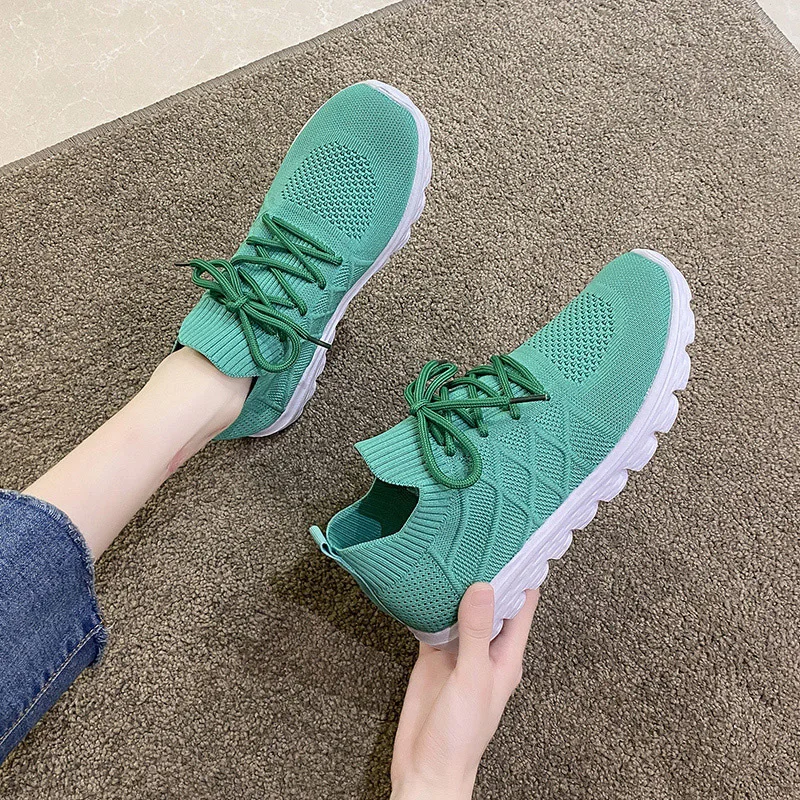 

Women Casual Shoes Fashion Breathable Walking Mesh Flat Shoes Sneakers Women 2022 Gym Vulcanized Shoes Female Footwear