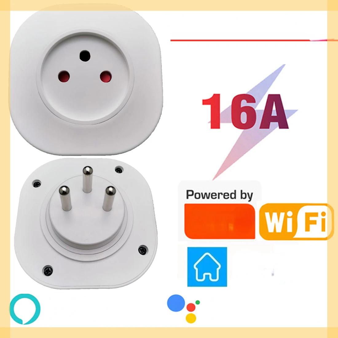 

Smart Plug 16A Israel Plug Power Socket Tuya APP Smart Home For Alexa Google Home Assistant Voice Control Timing Function