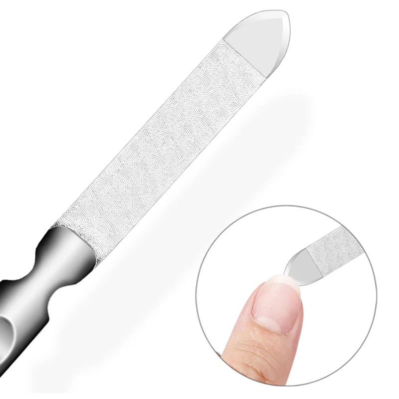 

Double Sided Nail Files Stainless Steel Manicure Pedicure Grooming For Professional Finger Toe Nail Care Tools