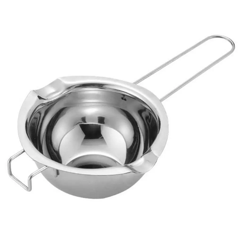 Long Handle Wax Melting Stainless Steel Pot Non-stick Easy Cleaning Pot DIY Candle Soap Chocolate Butter Handmade Soap Tool