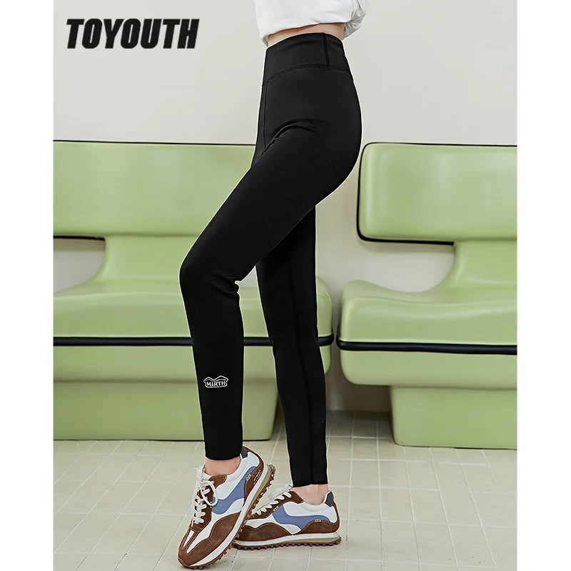 

Женские леггинсы с эластичным поясом, на осень