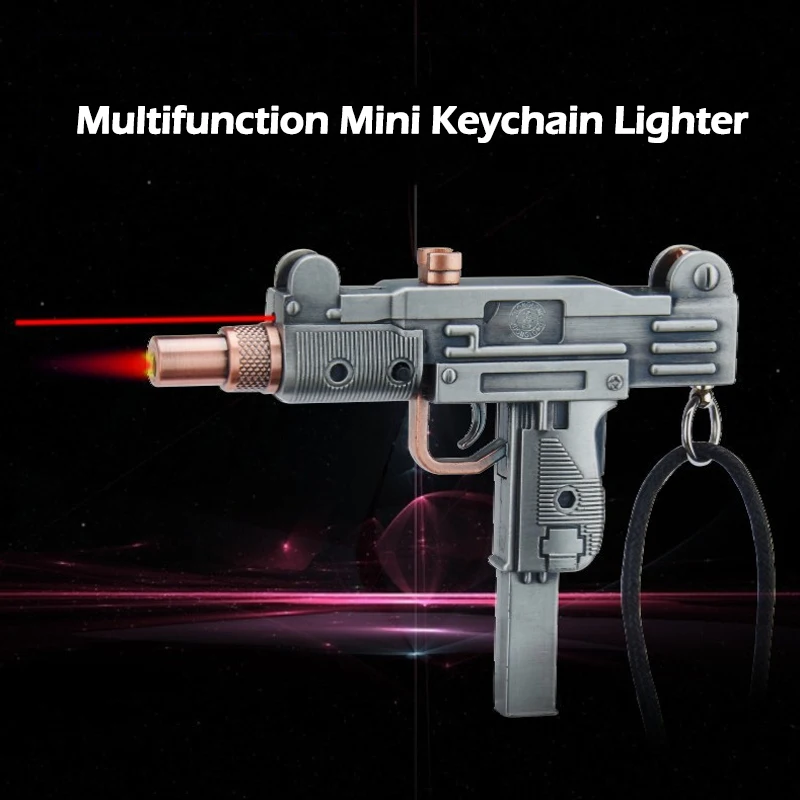 

EDC уличная многофункциональная Металлическая лампа-брелок с инфракрасным лазером (без gass)