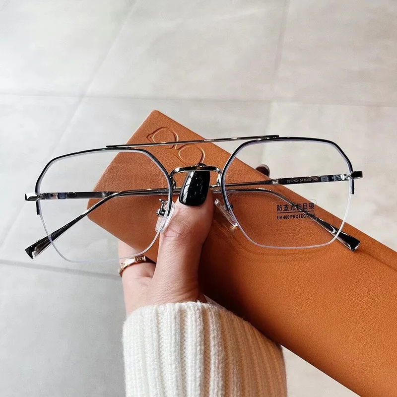 Очки в полуоправе для мужчин и женщин аксессуар защиты от ультрафиолета
