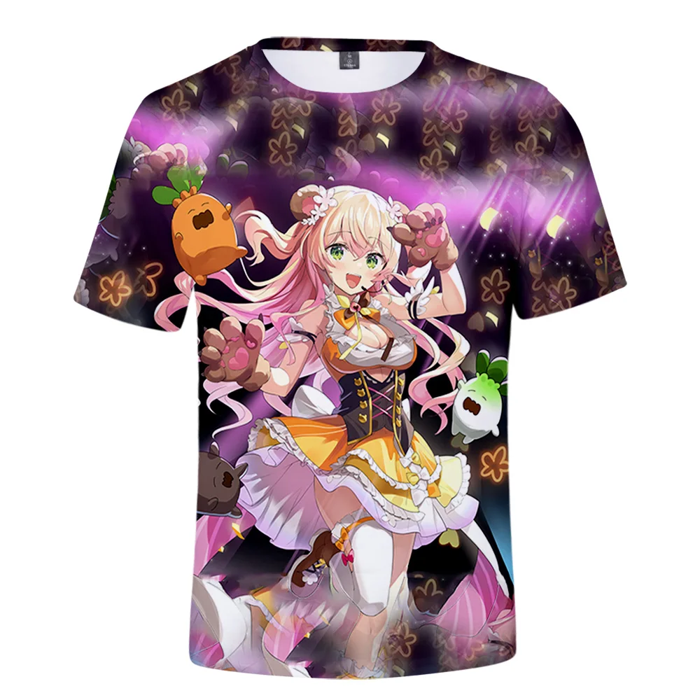 

HOLOLIVE VTuber Momosuzu Nene Men's 3D Print Preppy Men's Streetwear T-Shirts Streetwear Kawaii Style T-Shirts